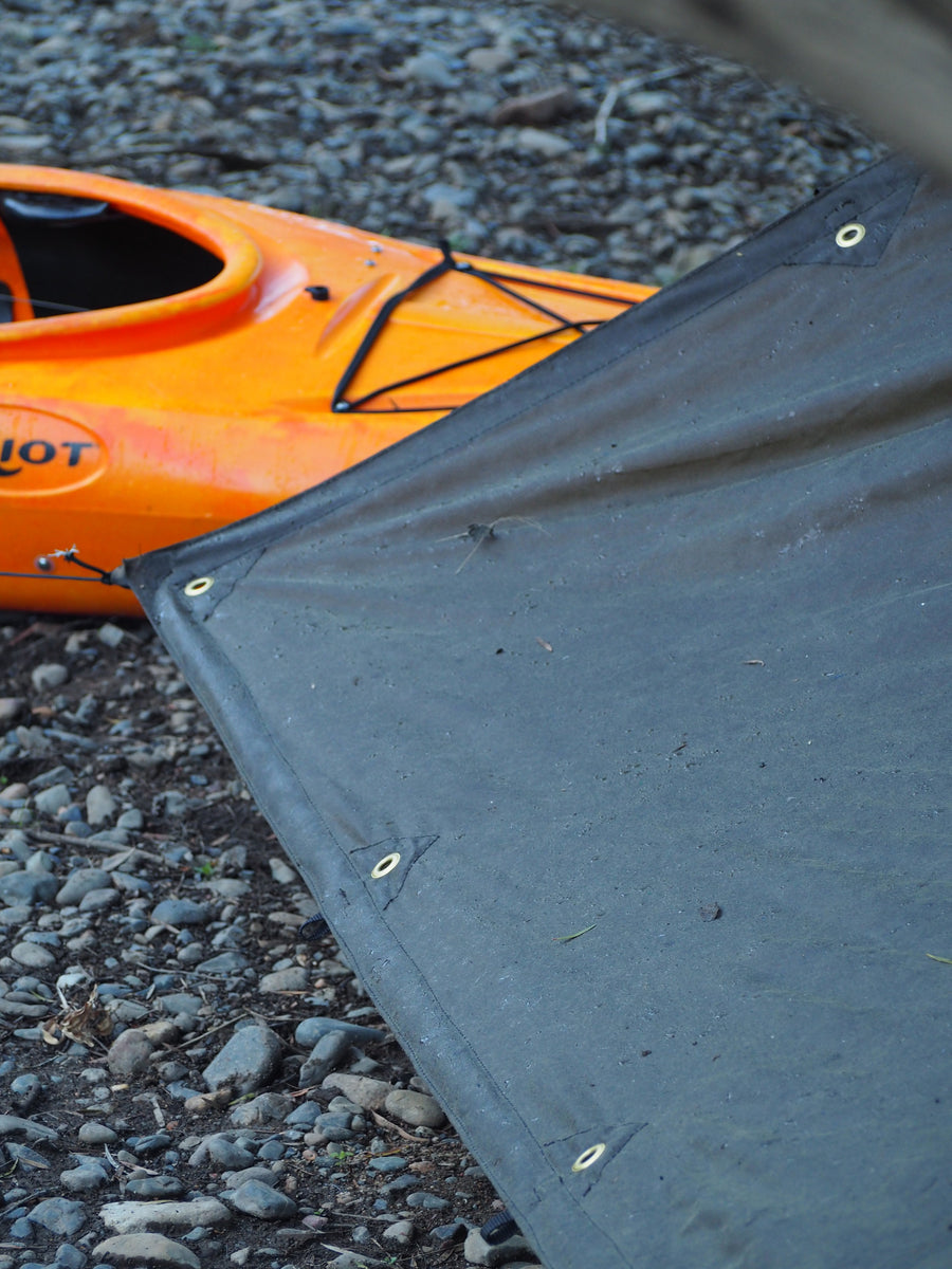 AUSTRALIAN MADE OILSKIN TARP (3X3ish)