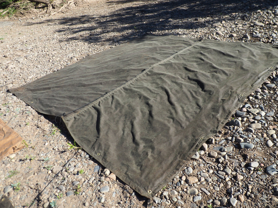 AUSTRALIAN MADE OILSKIN TARP (3X3ish)