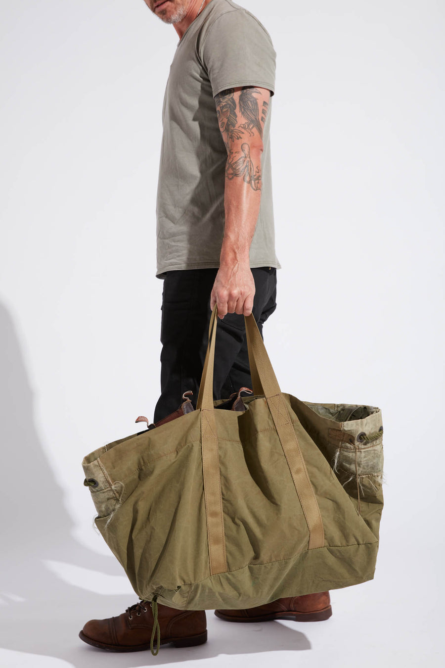 UPCYCLED MILITARY TENT UTILITY BAG [1 of 5] [ARCHIVE]